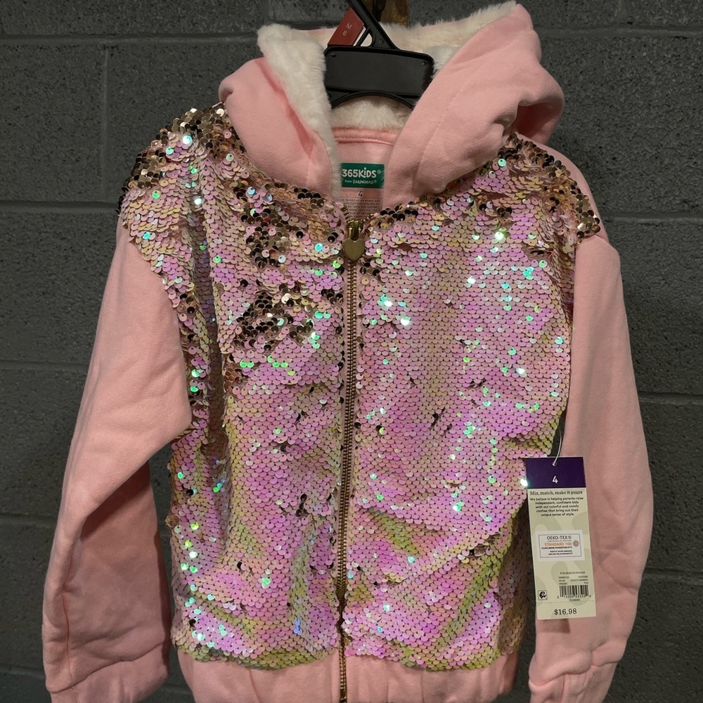Pink Sequin Kids Jacket